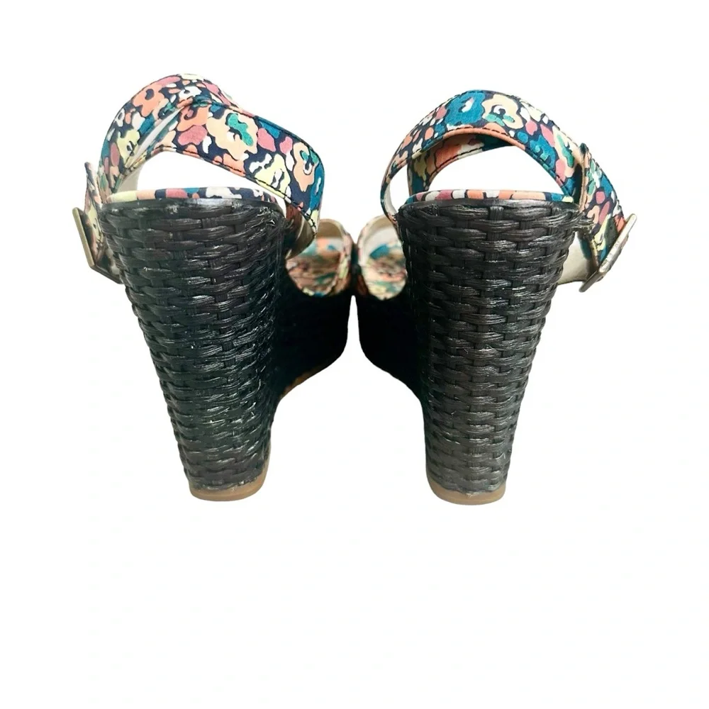 Marc Jacobs Floral Wicker Wedge Sandals - 38 - Picture 4 of 7
